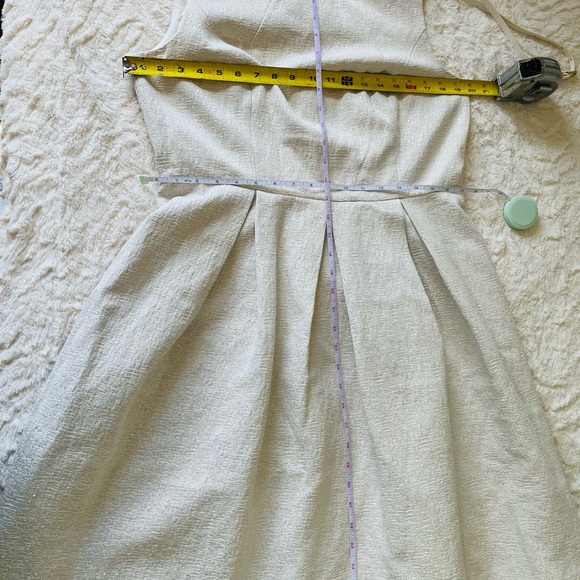 Liz Claiborne white metallic dress size 14 new without tag. - Picture 4 of 6